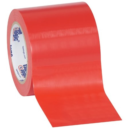 Tape Logic 4'' x 36 yds. Red Tape Logic Solid Vinyl Safety Tape, 12PK BUY00024516